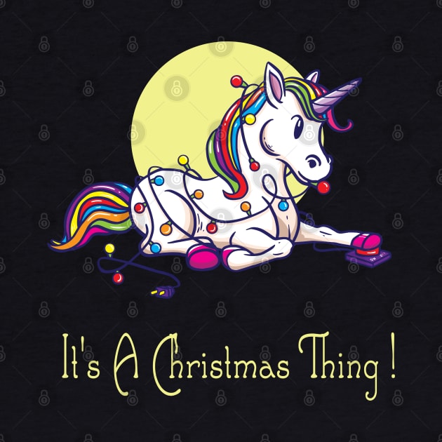 Unicorn Christmas Lights by Design Seventytwo